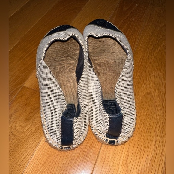 Tory Burch Canvas Printed Espadrille Dulce de Leche Flats Sz 9 PRICE DROP - Picture 8 of 9